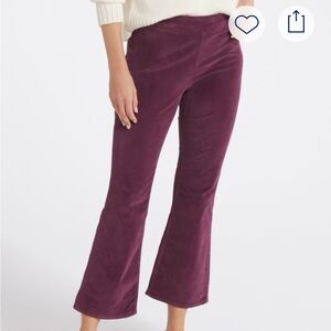 Free People “In My Feelings Cropped Cord” Purple Pants